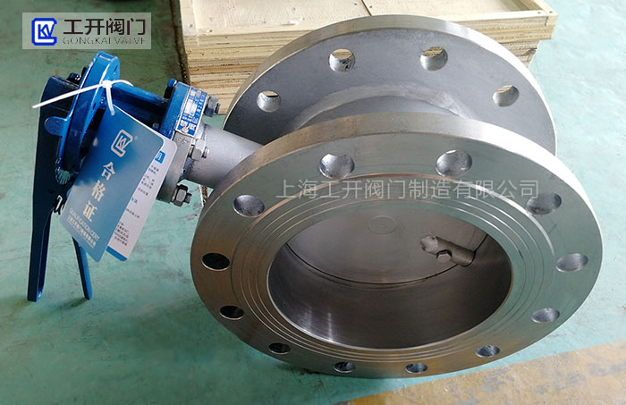 手动蝶阀D41W-16P-DN200 L=160mm/不锈钢手柄蝶阀上海工开阀门