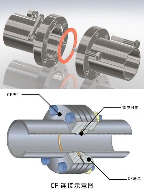 CF法兰连接示意图