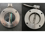 手动高真空蝶阀GI负压零泄漏/配套法兰垫圈